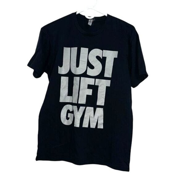 Just Lift Gym Mens Black T-Shirt L - Picture 1 of 6